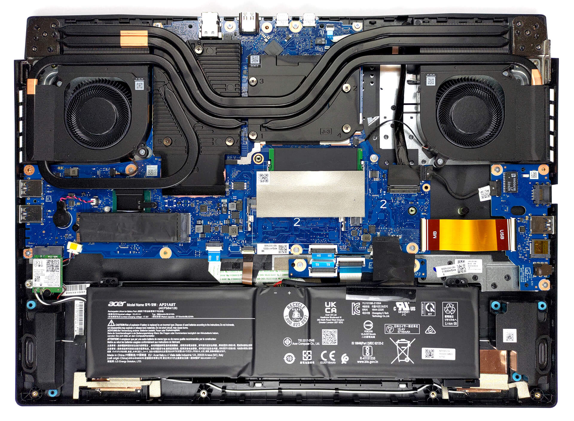 How to replace and fix Acer Nitro 17 AN17-71 AN17-72 4-Zone RGB Backlit US keyboard (Acer Nitro 17 (AN17-71))
